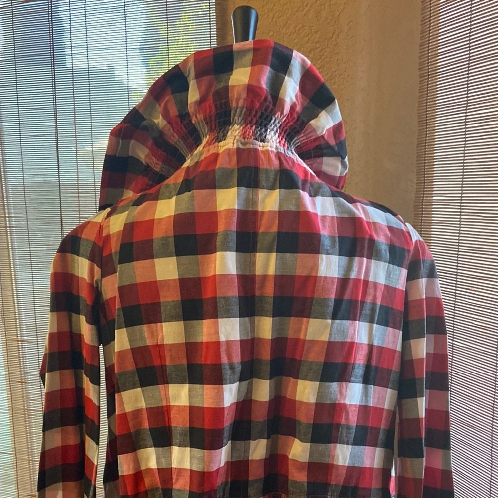 Plaid Ruffled Jacket - Picture 2 of 2